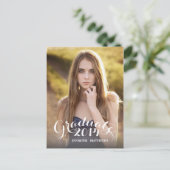 Sweet Script | Uitnodiging voor afstudeerfeest (Staand voorkant)