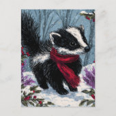 Sweet Scunk in de winter Briefkaart (Voorkant)