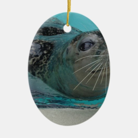 Sweet Seal Keramisch Ornament (Voorkant)