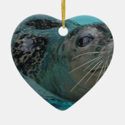 Sweet Seal Keramisch Ornament (Voorkant)