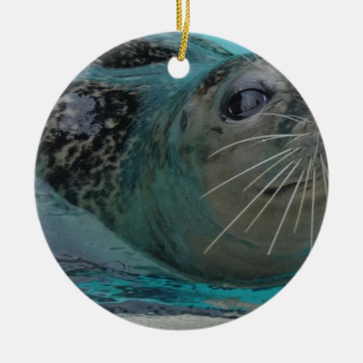 Sweet Seal Keramisch Ornament (Voorkant)