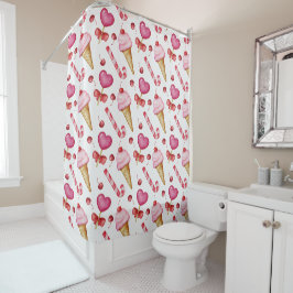 Sweet seamless pattern douchegordijn