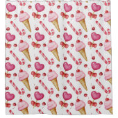Sweet seamless pattern douchegordijn (Voorkant)