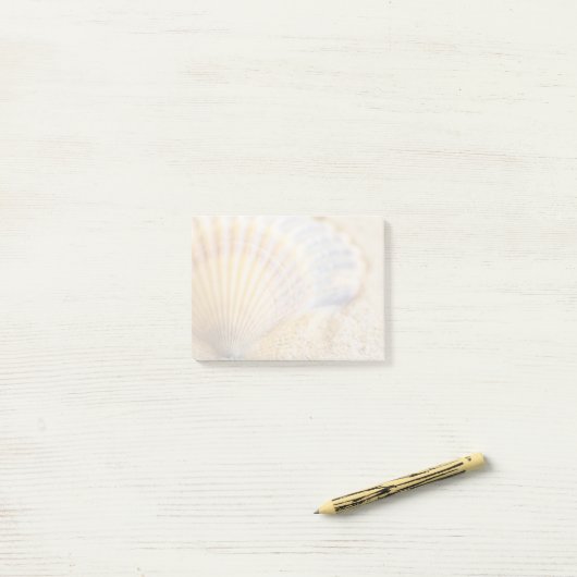 Sweet Seashell Post-it® Notes (Op bureau)