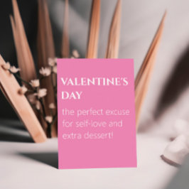 Sweet Self-Love Roze Valentijnsdag Briefkaart