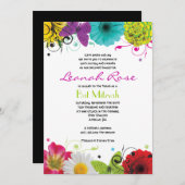 SWEET SENCES Bat Mitzvah Uitnodiging (Voorkant / Achterkant)