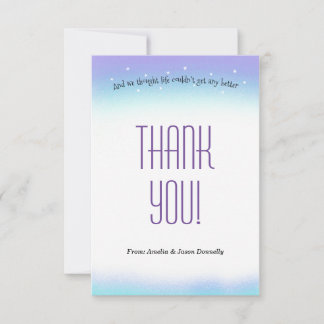 Sweet Sentiment Baby shower Bedankt Card