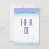 Sweet Sentiment Baby shower Bedankt Card (Voorkant)