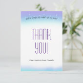 Sweet Sentiment Baby shower Bedankt Card (Staand voorkant)