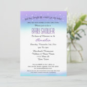 Sweet Sentiment Baby shower Invitation Kaart (Staand voorkant)