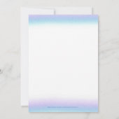 Sweet Sentiment Baby shower Invitation Kaart (Achterkant)