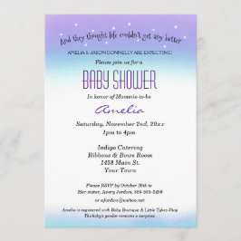 Sweet Sentiment Baby shower Invitation Kaart