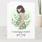 Sweet Sentimental Baby Bericht voor het verwachten Kaart (Achterkant)