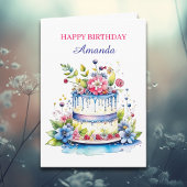 Sweet Sentimental Gepersonaliseerde Verjaardag voo Kaart