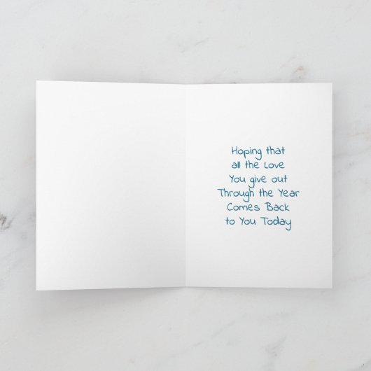 Sweet Sentimental Kleurrijke Abstracte Moederdag Kaart (Binnen)