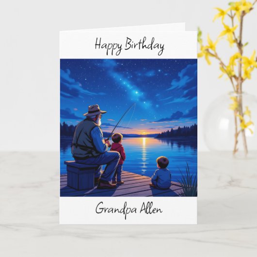 Sweet Sentimental Verjaardag voor opa Kaart (Gele Bloem)