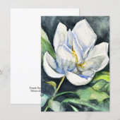 Sweet September Magnolia vakantie Kaart (Voorkant / Achterkant)