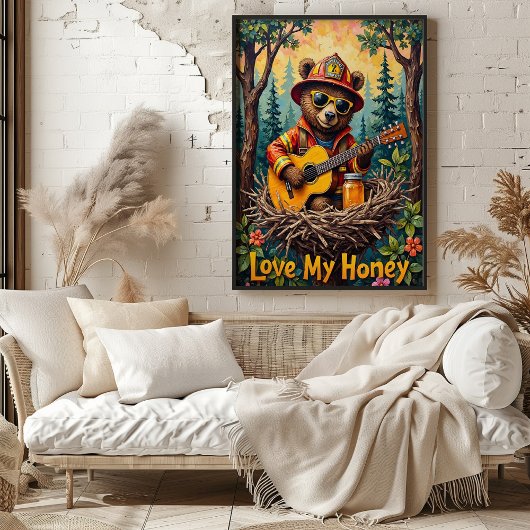 Sweet Serenade: Beer van de Honingpot Poster