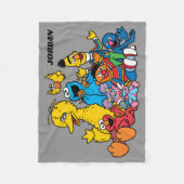 Sweet Sesame Street Pals Fleece Deken (Voorkant)