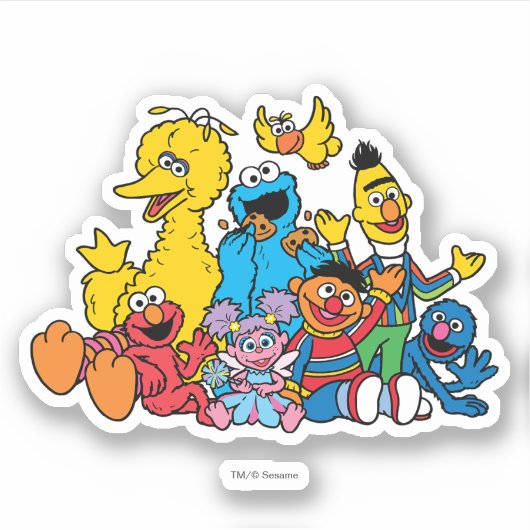 Sweet Sesame Street Pals Sticker (Voorkant)
