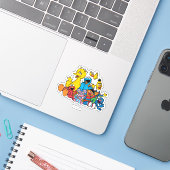Sweet Sesame Street Pals Sticker (Laptop met iPhone)