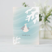 Sweet Shark Baby Bedankkaart (Staand voorkant)