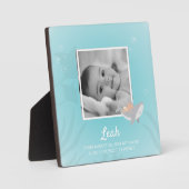 Sweet Shark Baby Foto Easel Plaque Fotoplaat (Voorkant)
