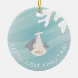 Sweet Shark Baby Keramisch Ornament