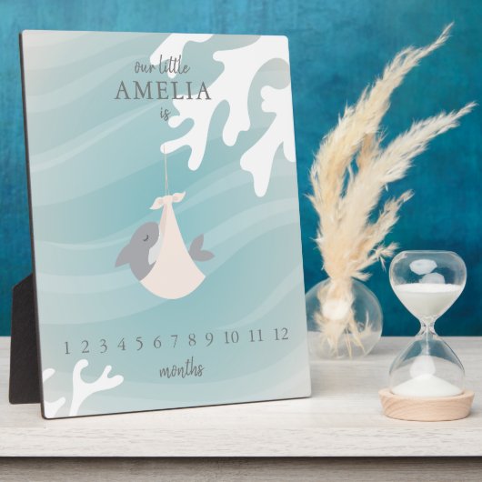 Sweet Shark Baby Milestone Fotoplaat (Zijkant)