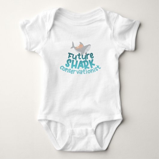 Sweet Shark Baby One Piece T-Shirt (Voorkant)