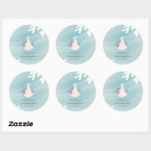 Sweet Shark Baby Ronde Sticker (Vel)