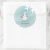 Sweet Shark Baby Ronde Sticker (Tas)