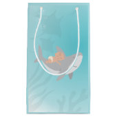 Sweet Shark Baby shower geschenktas Klein Cadeauzakje (Voorkant)