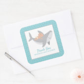 Sweet Shark Baby shower Square Sticker (Envelop)