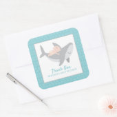 Sweet Shark Baby shower Square Sticker (Envelop)