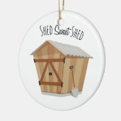 Sweet Shed Keramisch Ornament (Links)