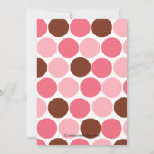 Sweet Sheep Baby shower Uitnodiging roze meisje (Achterkant)