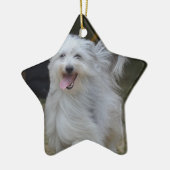 Sweet Sheepdog Keramisch Ornament (Links)