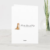 Sweet Sheltie Christmas Kaart (Achterkant)