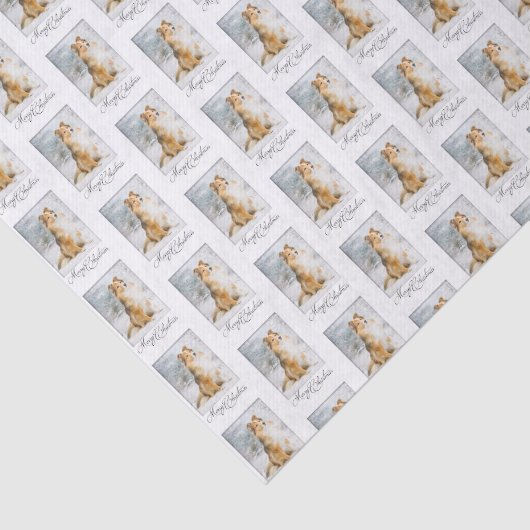 Sweet Sheltie-kerstpapier Tissuepapier (Detail)