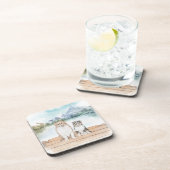 Sweet Sheltie-Puppies op het dok - set van 6 Bier Onderzetter (Rechterzijde)