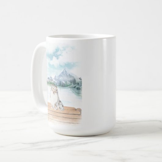 Sweet Shetland Sheepdog keramische mok (Voorkant links)