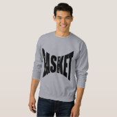 Sweet shirt gris BASKET BALL (Voorkant volledig)