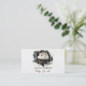 *~* Sweet Shop Bakkerij 3 QR Social Media Visitekaartje (Staand voorkant)