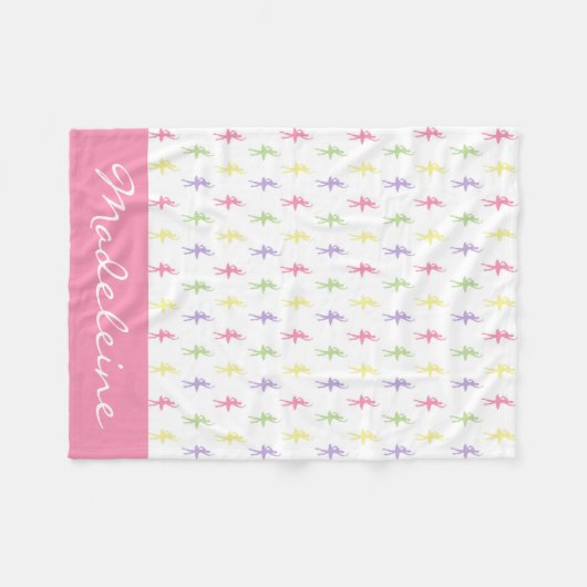 Sweet Shop Ballerinas Persoonlijk Fleece Deken (Voorkant (Horizontaal))
