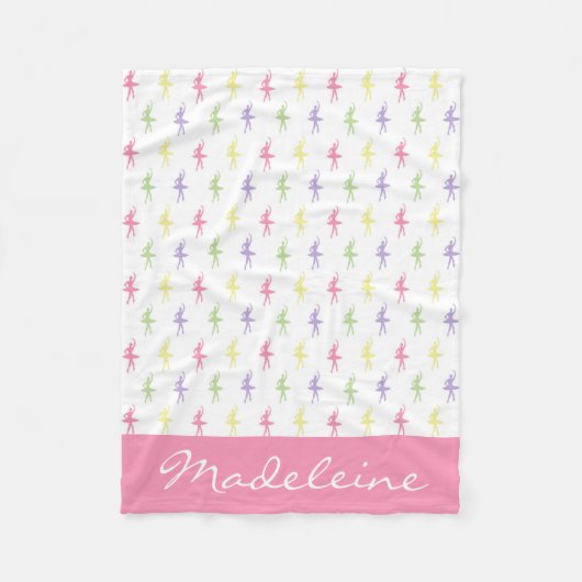 Sweet Shop Ballerinas Persoonlijk Fleece Deken (Voorkant)
