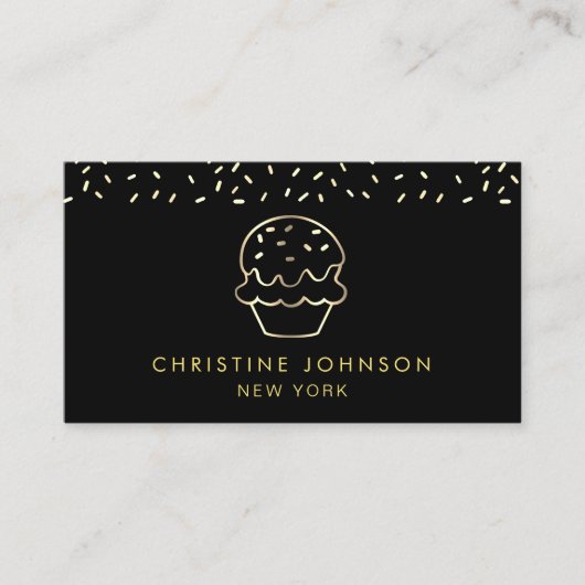 sweet shop logo visitekaartje (Voorkant)