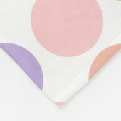 Sweet Shop Polka Dots op wit Fleece Deken (Hoek)