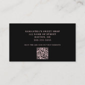 Sweet Shop QR Code Visitekaartje (Achterkant)