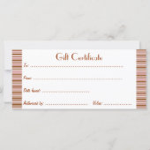 Sweet Shoppe Cupcake Business Gift Certificate (Achterkant)